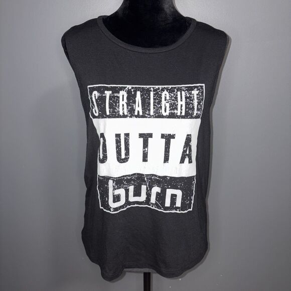 Burn Boot Camp Women’s Tank XL Black Straight Outta Burn - Picture 1 of 8